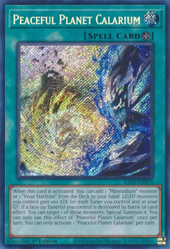 Peaceful Planet Calarium (Secret Rare) - RA02-EN074 - Secret Rare