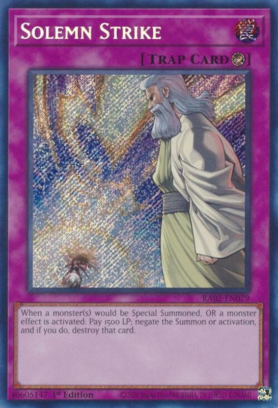 Solemn Strike (Secret Rare) - RA02-EN079 - Secret Rare