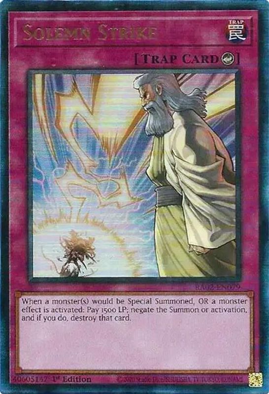 Solemn Strike (PUR) - RA02-EN079 - Prismatic Ultimate Rare