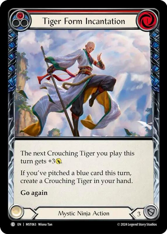 Tiger Form Incantation (Red) - MST063 - Common