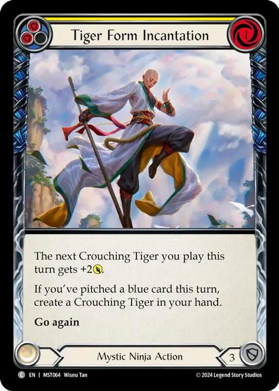 Tiger Form Incantation (Yellow) - MST064 - Common