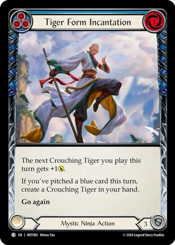 Tiger Form Incantation (Blue) - MST065 - Common