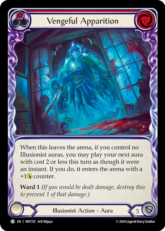 Vengeful Apparition (Red) - MST155 - Common