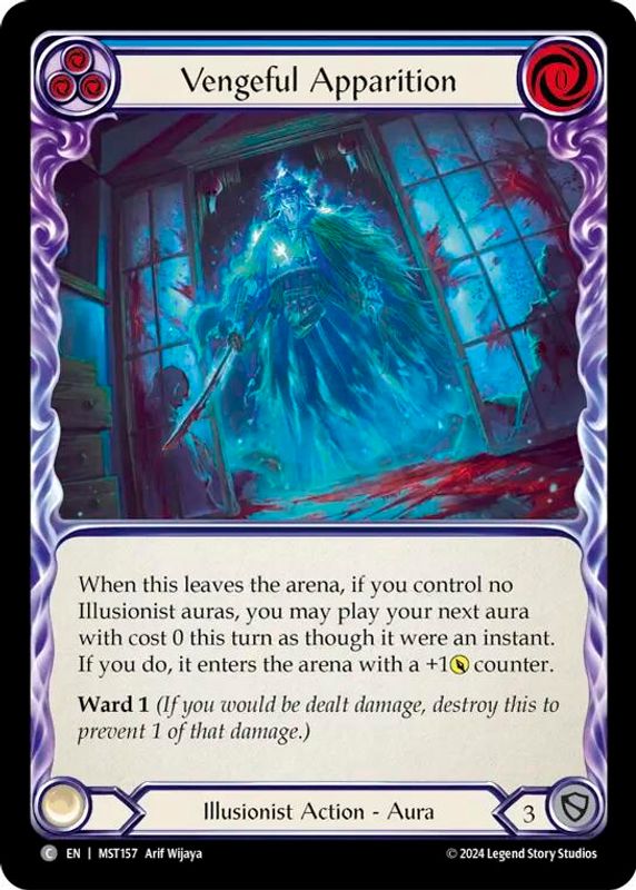 Vengeful Apparition (Blue) - MST157 - Common