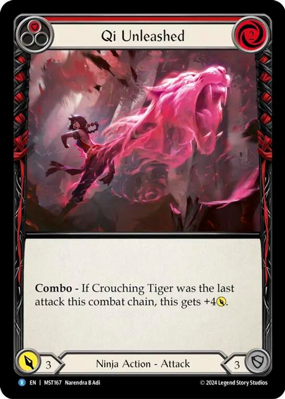 Qi Unleashed (Red) - MST167 - Rare