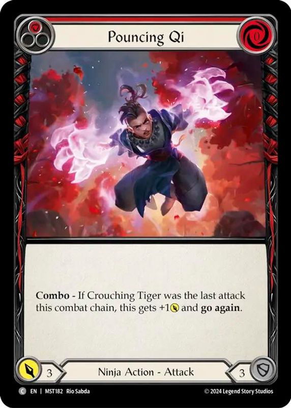 Pouncing Qi (Red) - MST182 - Common