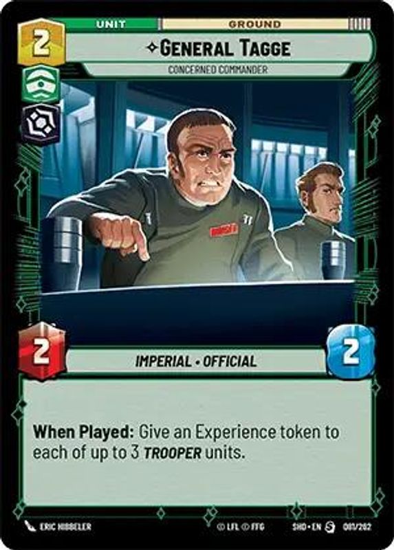 General Tagge - Concerned Commander - 081/262 - Special