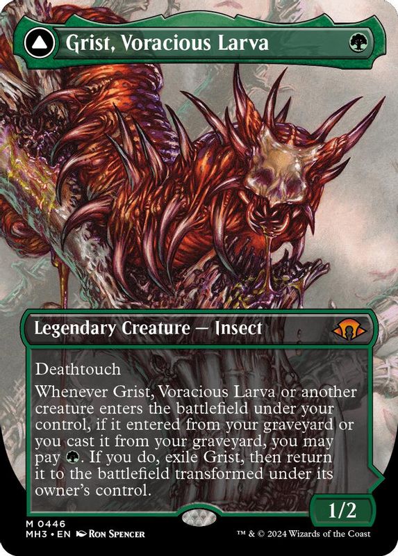 Grist, Voracious Larva (Borderless) - 446 - Mythic