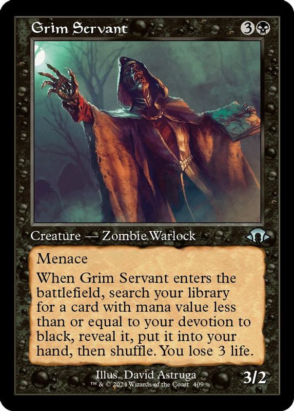 Grim Servant (Retro Frame) - 409 - Uncommon