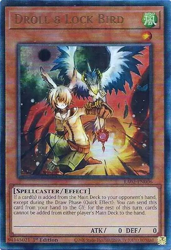 Droll & Lock Bird (PUR) - RA02-EN006 - Prismatic Ultimate Rare