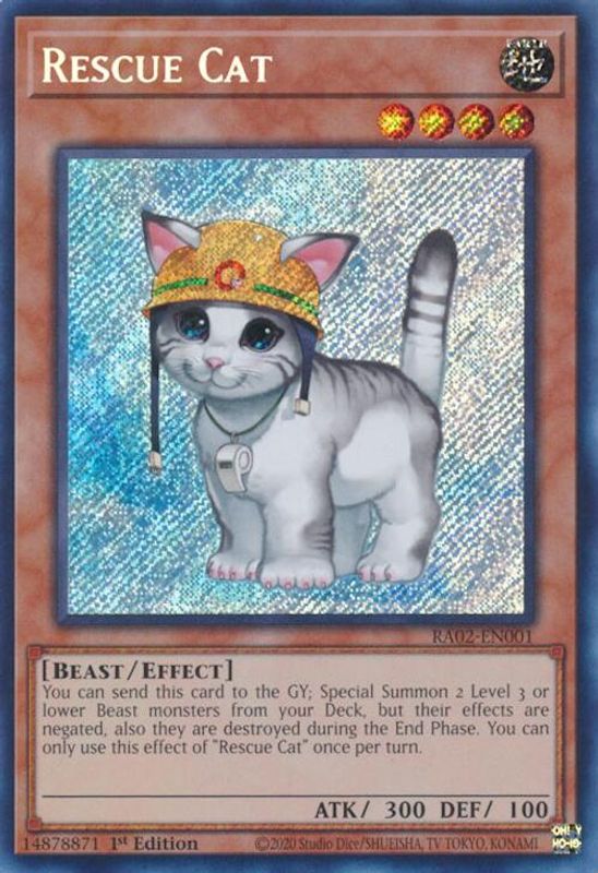 Rescue Cat (Secret Rare) - RA02-EN001 - Secret Rare