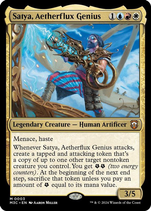 Satya, Aetherflux Genius - 3 - Mythic