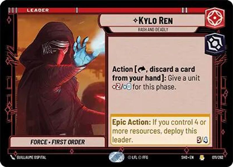 Kylo Ren - Rash and Deadly - 011/262 - Rare