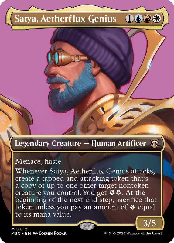 Satya, Aetherflux Genius (Borderless) - 15 - Mythic