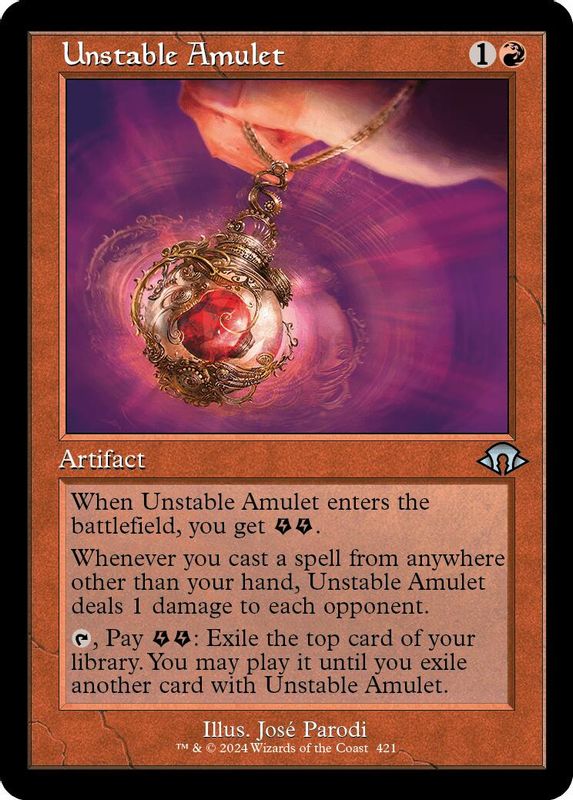 Unstable Amulet (Retro Frame) - 421 - Uncommon