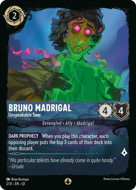 Bruno Madrigal - Unspeakable Seer - 2/31 - None