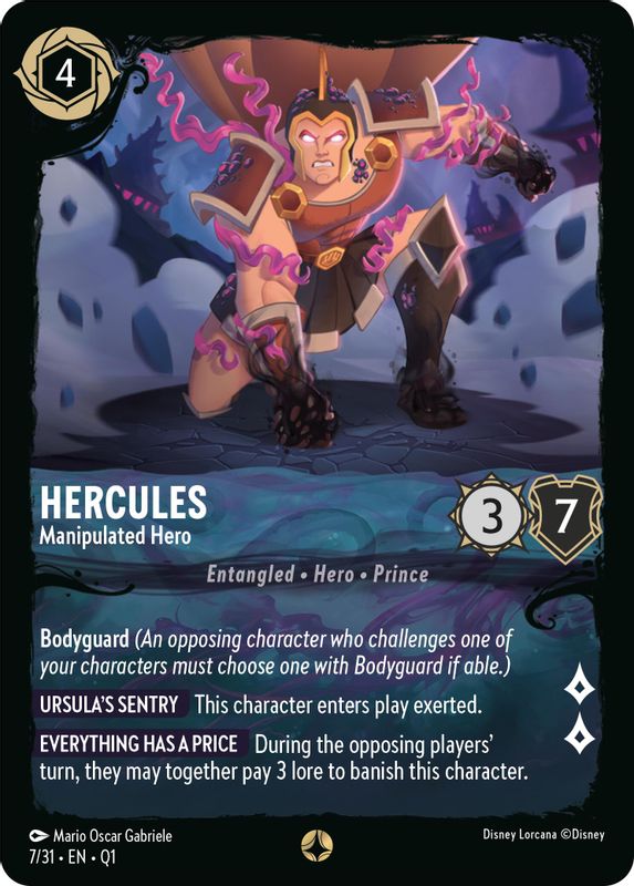 Hercules - Manipulated Hero - 7/31 - None