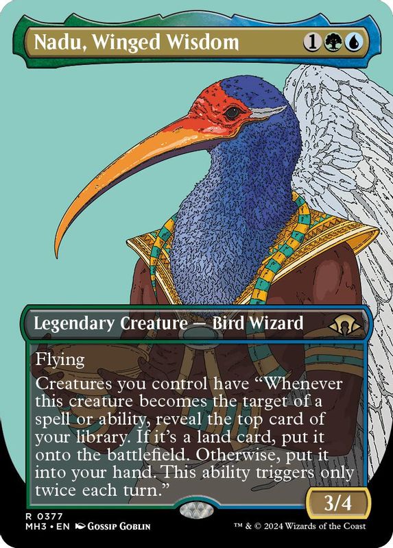 Nadu, Winged Wisdom (Borderless) - 377 - Rare