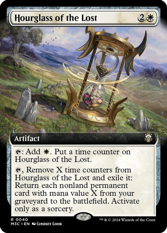 Hourglass of the Lost (Extended Art) (Ripple Foil) - 40 - Rare