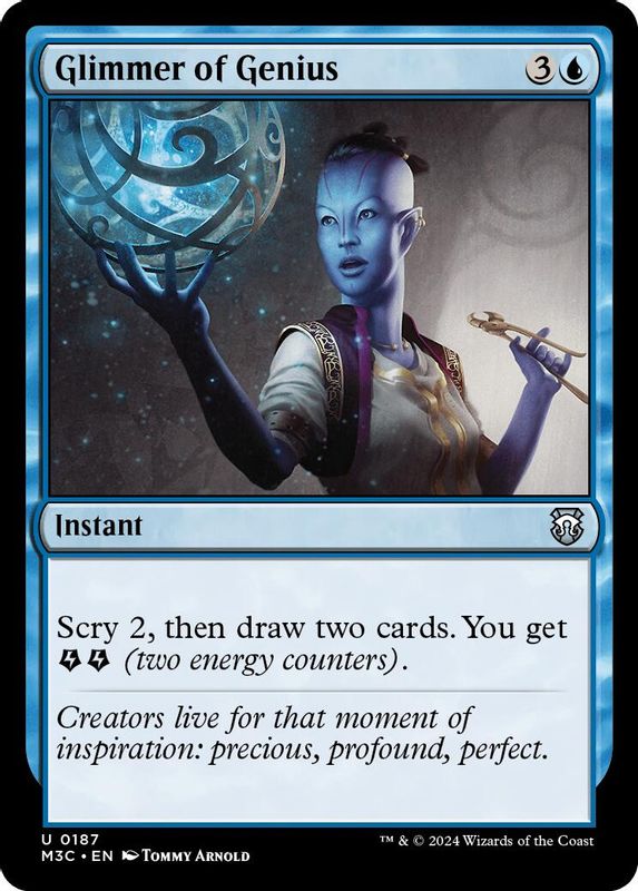 Glimmer of Genius (Ripple Foil) - 187 - Uncommon