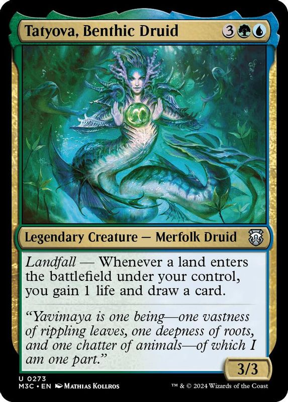 Tatyova, Benthic Druid (Ripple Foil) - 273 - Uncommon