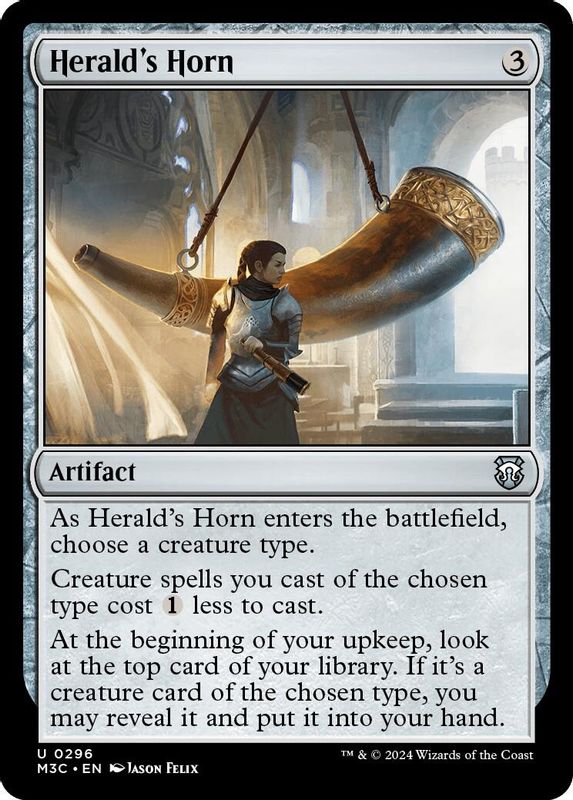 Herald's Horn (Ripple Foil) - 296 - Uncommon