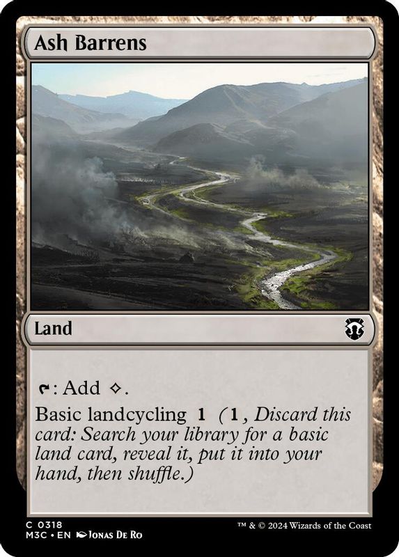 Ash Barrens (Ripple Foil) - 318 - Uncommon