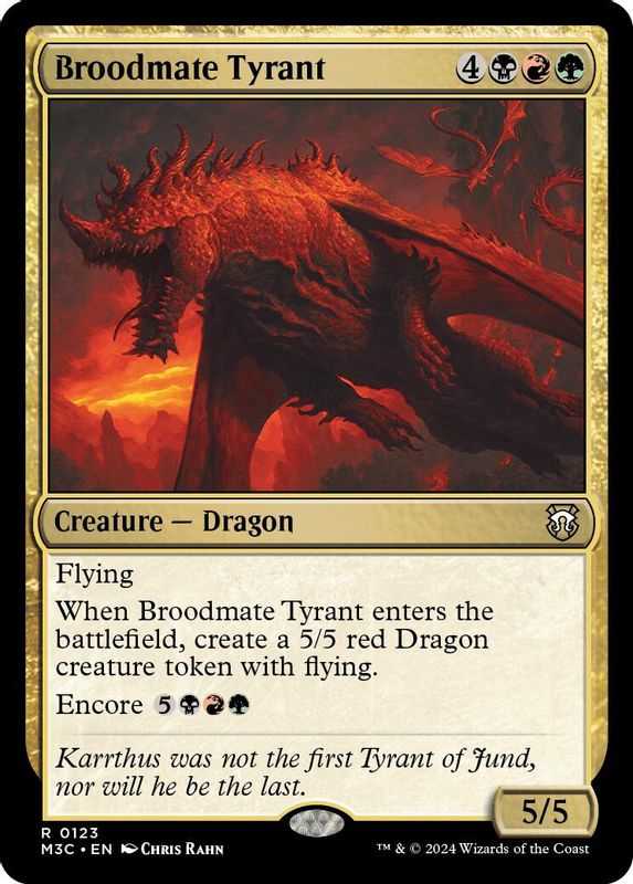 Broodmate Tyrant - 123 - Rare