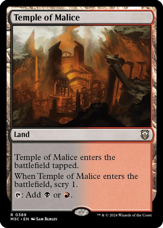 Temple of Malice (Ripple Foil) - 389 - Rare