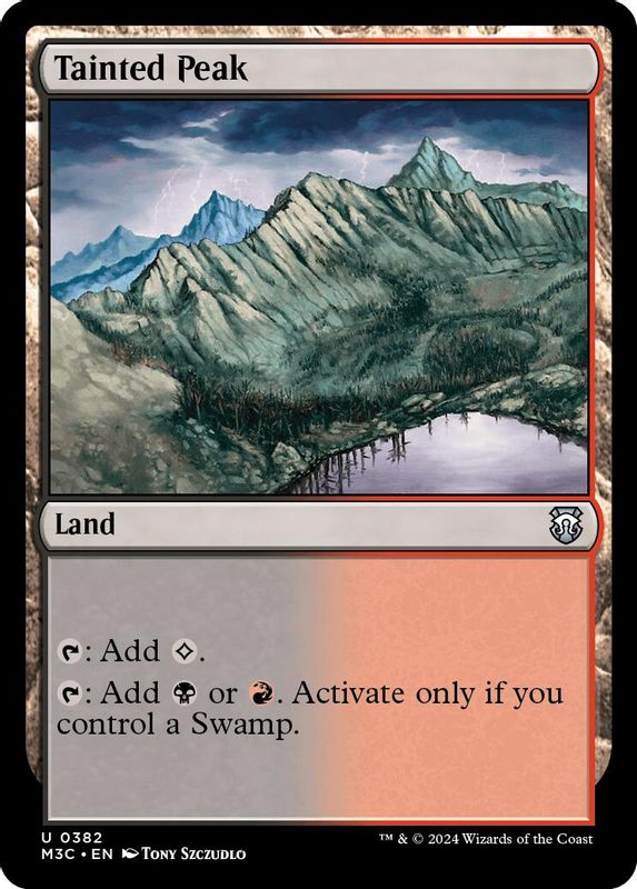 Tainted Peak (Ripple Foil) - 382 - Uncommon