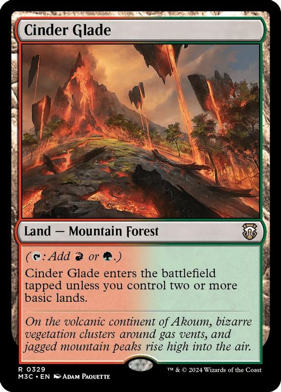 Cinder Glade (Ripple Foil) - 329 - Rare