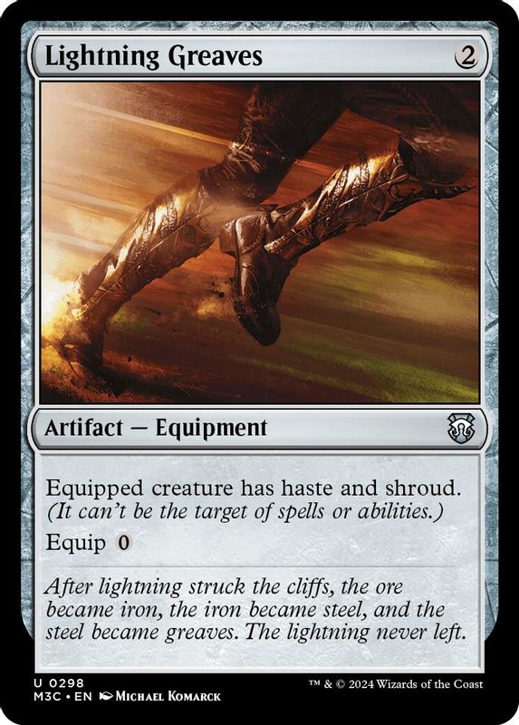 Lightning Greaves (Ripple Foil) - 298 - Uncommon