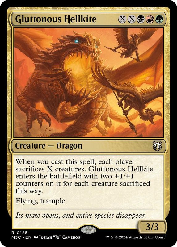 Gluttonous Hellkite - 125 - Rare