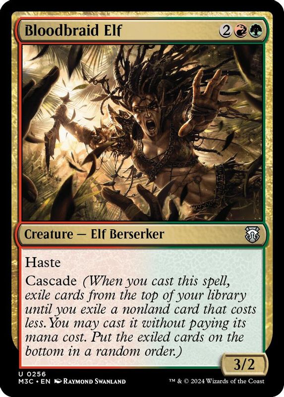 Bloodbraid Elf (Ripple Foil) - 256 - Uncommon