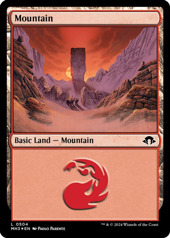 Mountain (0504) (Ripple Foil) - 504 - Land