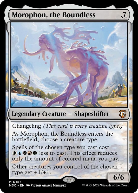 Morophon, the Boundless (Ripple Foil) - 157 - Mythic