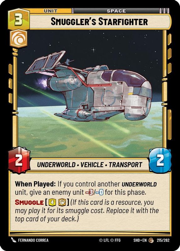 Smuggler's Starfighter - 215/262 - Common