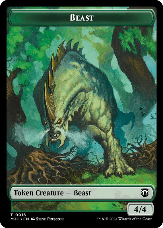 Beast (0016) // Copy Double-Sided Token - 16 // 1 - Token