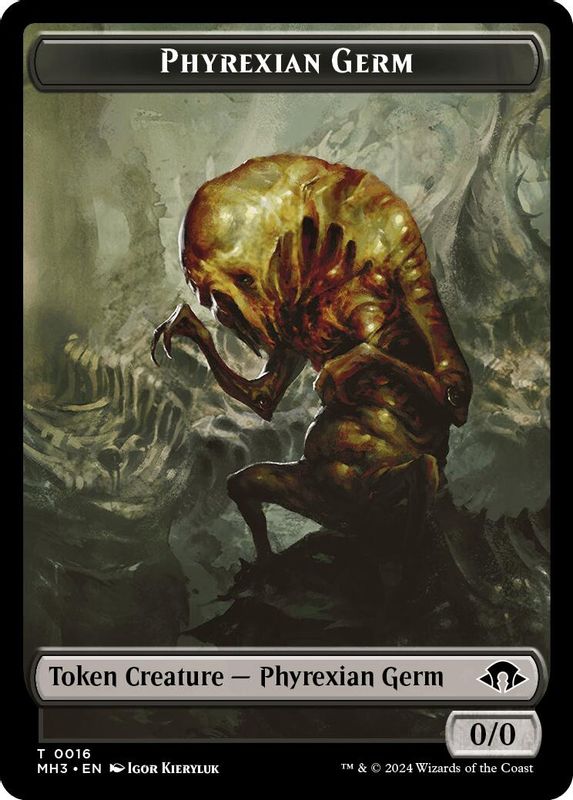 Phyrexian Germ // Angel Double-Sided Token - 16 // 3 - Token