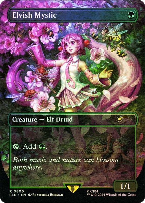 Elvish Mystic (0805) (Rainbow Foil) - 805 - Rare