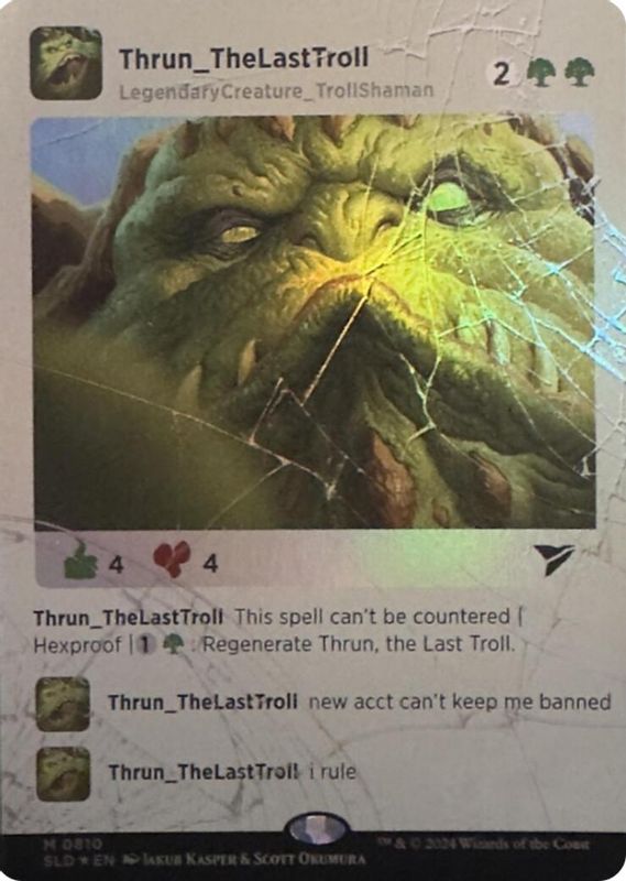 Thrun, the Last Troll (Rainbow Foil) - 810 - Mythic