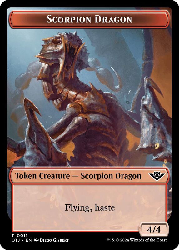 Scorpion Dragon // Plot Double-Sided Token - 11 // 20 - Token