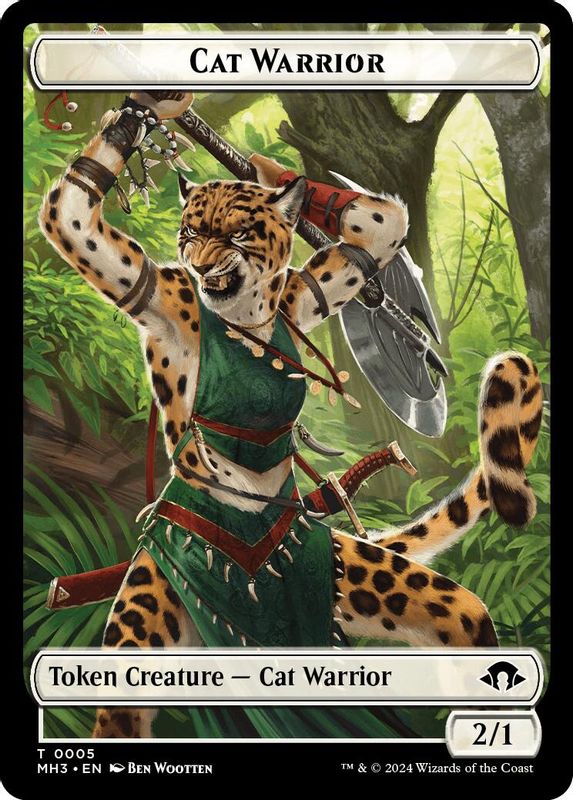 Cat Warrior Token - 5 - Token