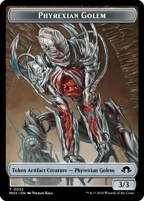 Phyrexian Golem Token - 32 - Token