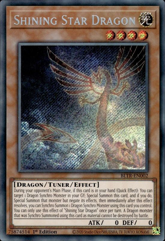 Shining Star Dragon - BLTR-EN002 - Secret Rare