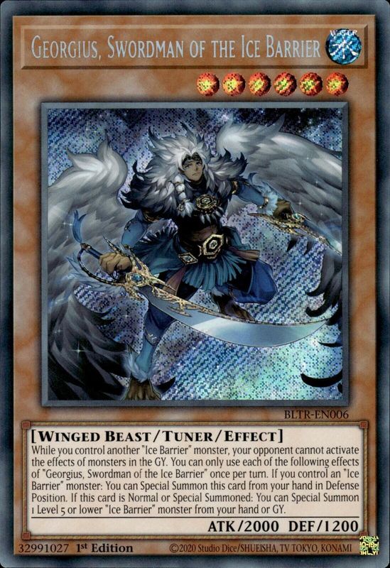 Georgius, Swordman of the Ice Barrier - BLTR-EN006 - Secret Rare