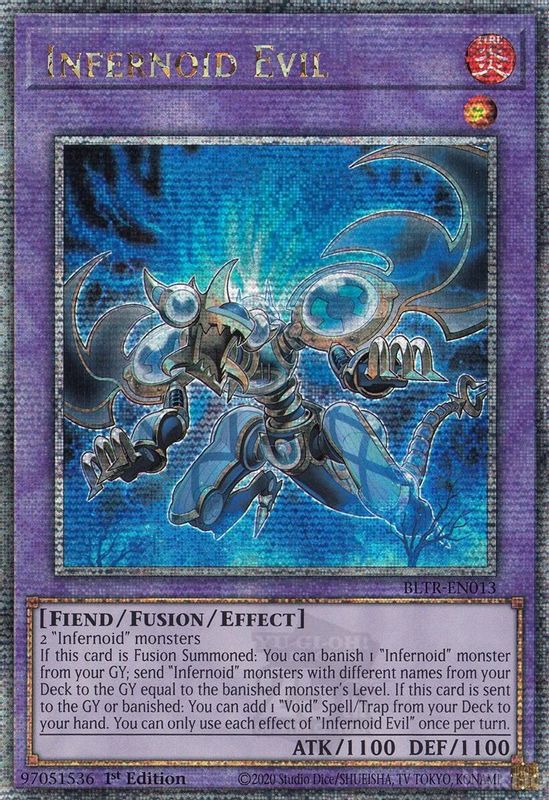 Infernoid Evil (Quarter Century Secret Rare) - BLTR-EN013 - Quarter Century Secret Rare