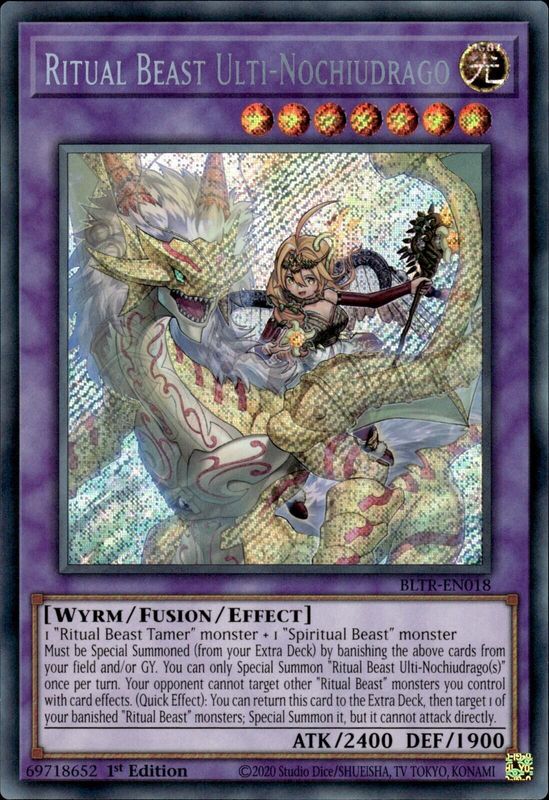 Ritual Beast Ulti-Nochiudrago - BLTR-EN018 - Secret Rare