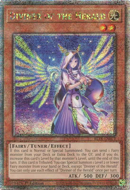 Diviner of the Herald (Quarter Century Secret Rare) - BLTR-EN072 - Quarter Century Secret Rare