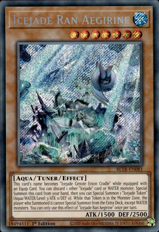 Icejade Ran Aegirine - BLTR-EN081 - Secret Rare